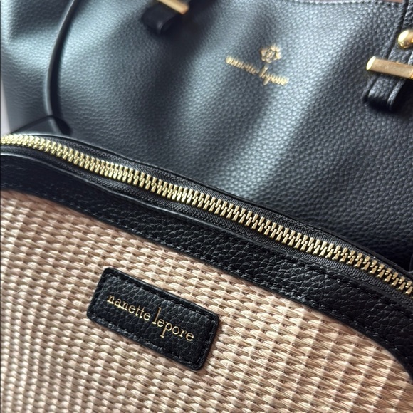 nanette lepore Black and Tan Crossbody Bag and Shoulder tote set - Picture 8 of 8